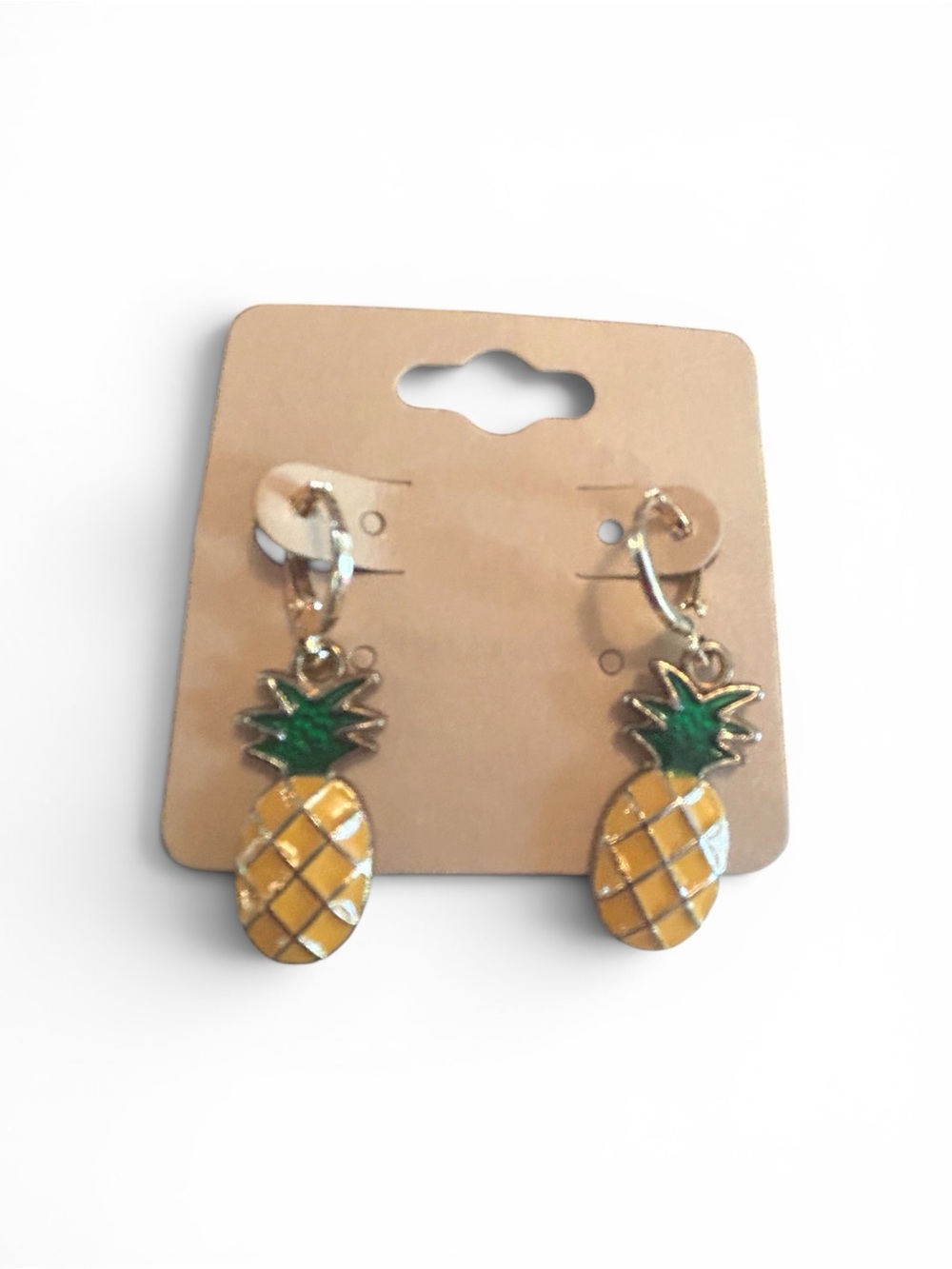 Pineapple Enamel Drop Earrings